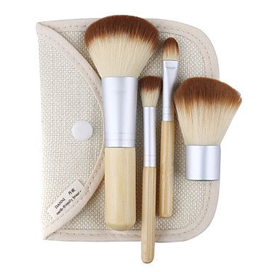 kit de pincéis de bambu com pcs