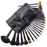 kit de pincéis pretos com 32 peças